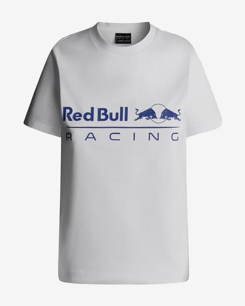 Camiseta Red Bull Racing x Pepe Jeans Standard Fit manga corta blanco azul mujer