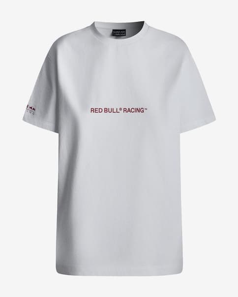 Camiseta Red Bull Racing x Pepe Jeans Club manga corta blanco rojo mujer