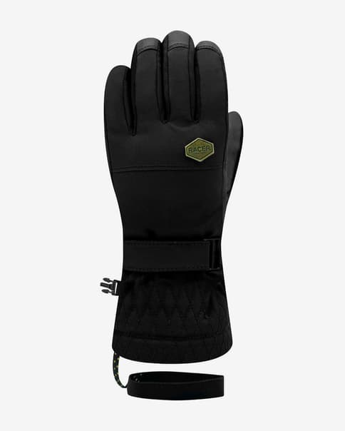 Guantes Racer Gely 7 negro amarillo mujer