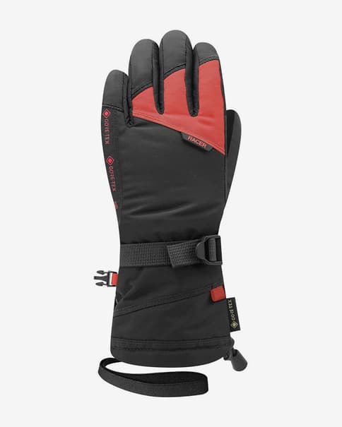 Guantes Racer Giga 5 GORE-TEX negro rojo infantil