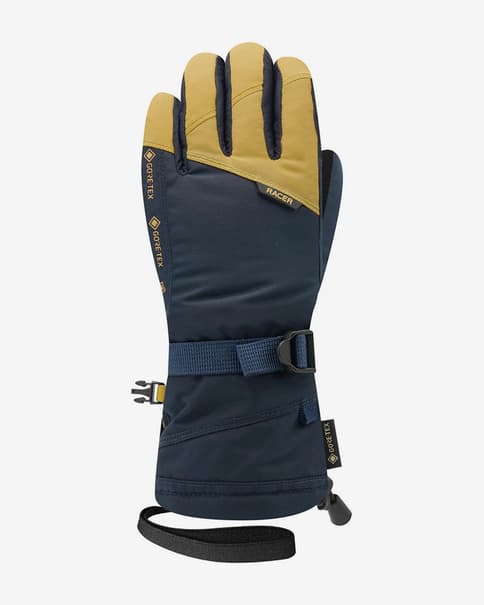 Guantes Racer Giga 5 GORE-TEX negro marrón infantil