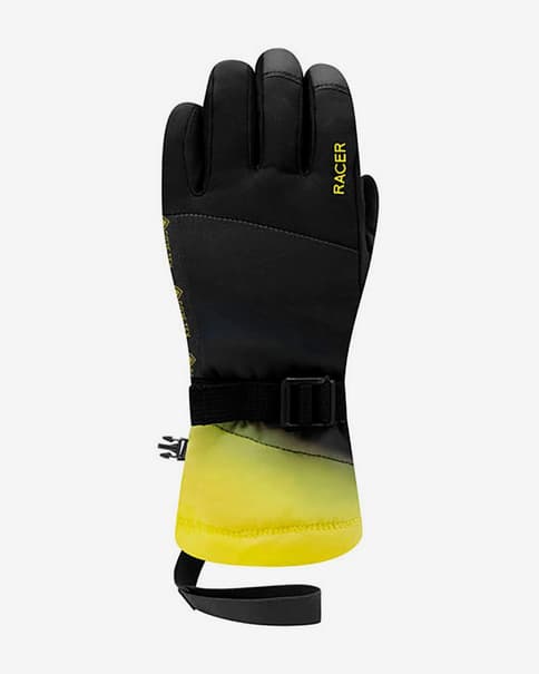 Guantes Racer Giga 6 GORE-TEX negro amarillo infantil