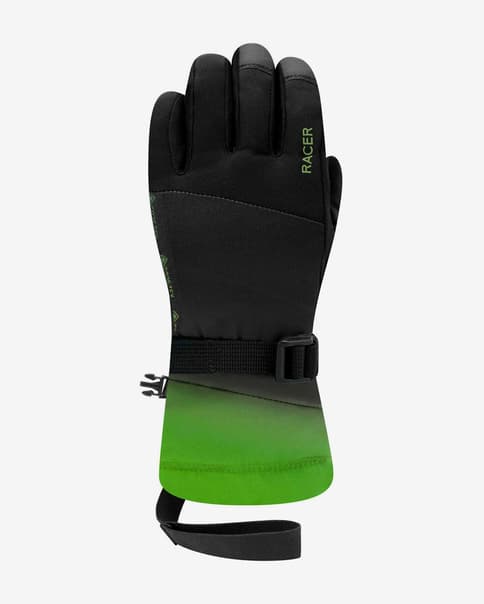 Guantes Racer Giga 6 GORE-TEX negro verde infantil