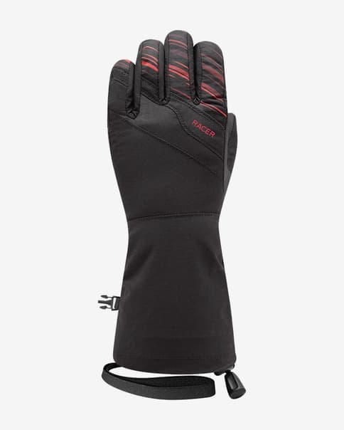 Guantes Racer Okow 4 negro rojo infantil