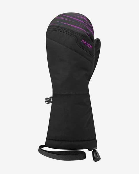 Manoplas Racer Waka 4 negro lila infantil