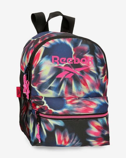 Mochila Reebok Floral rosa azul negro