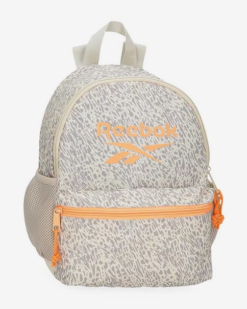 Mochila Reebok Leopard naranja beige