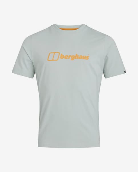 Camiseta Berghaus Organic Bigcolor Logo manga corta gris