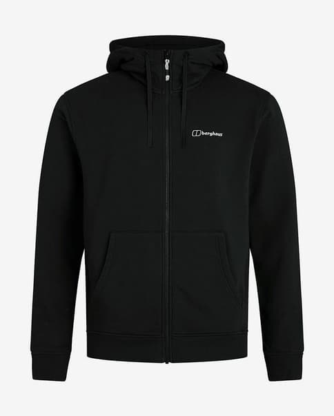 Sudadera con capucha Berghaus Logo Full Zip negro
