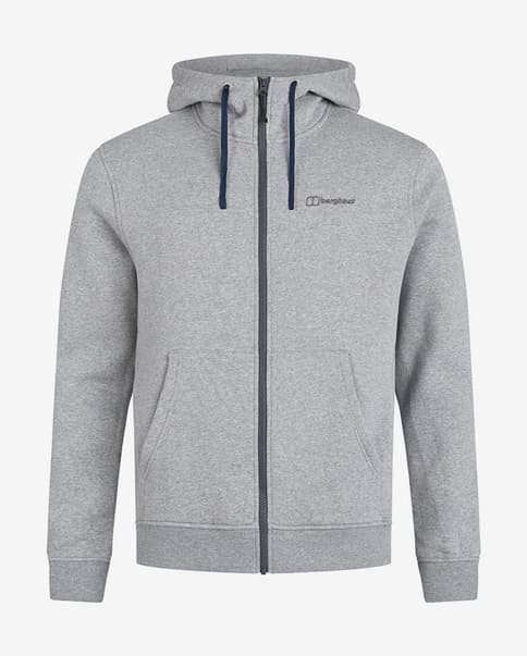 Sudadera con capucha Berghaus Logo Full Zip gris
