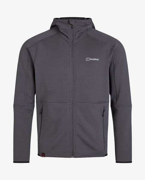 Pile con cappuccio Berghaus Vanth Full Zip grigio