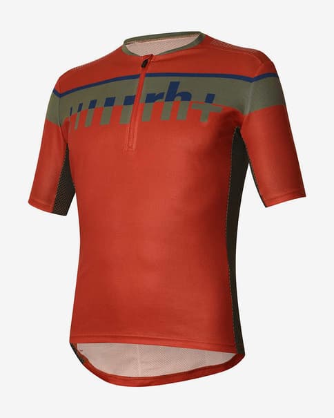 Maillot rh+ MTB manga corta rojo