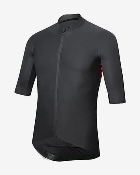 Maillot rh+ Aero manga corta negro