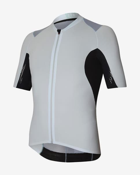 Maillot rh+ Jonny Mole Road manga corta blanco negro