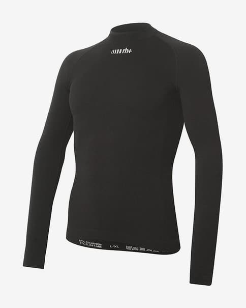 Camiseta interior rh+ Seamless manga larga negro