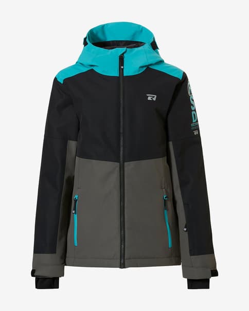 Chaqueta con capucha Rehall Dragon-R negro azul marrón infantil