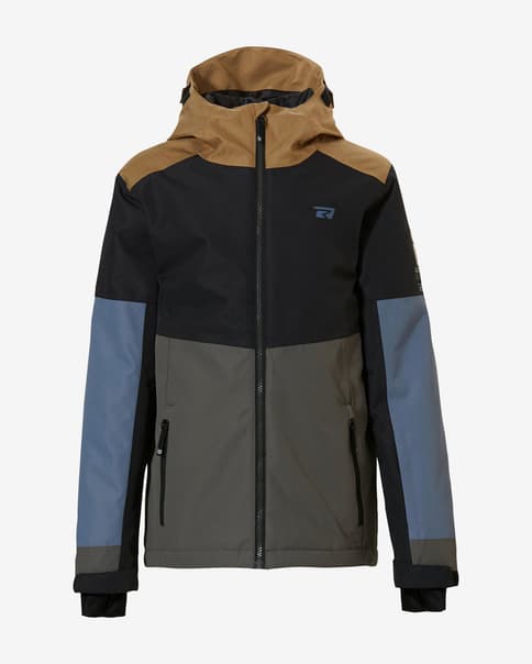 Chaqueta con capucha Rehall Dragon-R negro marrón azul infantil