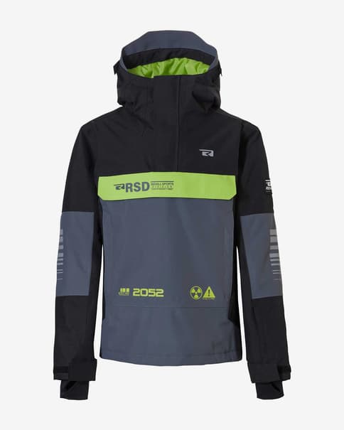 Hooded jacket Rehall DENNIS-R gray yellow black child.