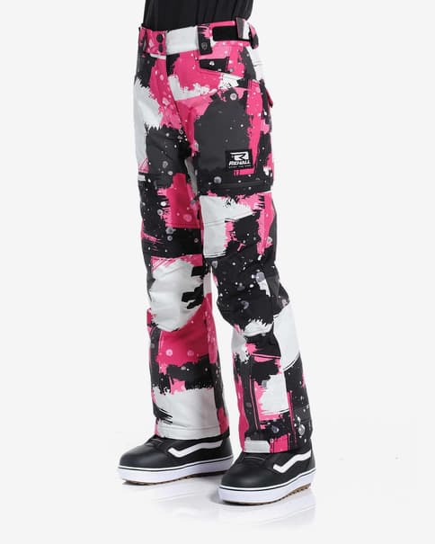Pantalón largo Rehall NORI-R rosa negro blanco niña