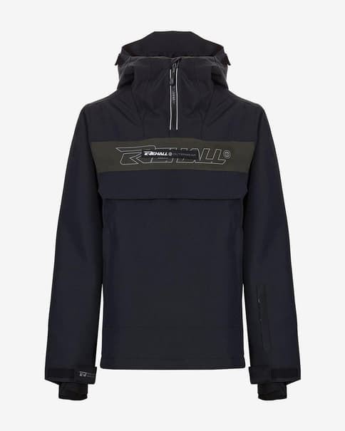 Chaqueta con capucha Rehall DENNIZ-R negro infantil