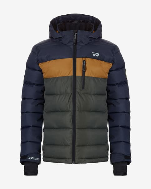 Chaqueta con capucha Rehall DARROL-R-jr verde marrón infantil 