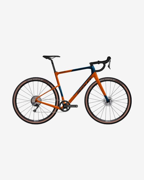 Bicicleta Gravel Ridley Kanzo Adventure GRX800 naranja azul