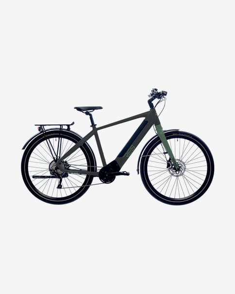 Bicicleta eléctrica Ridley RES U800 verde gris