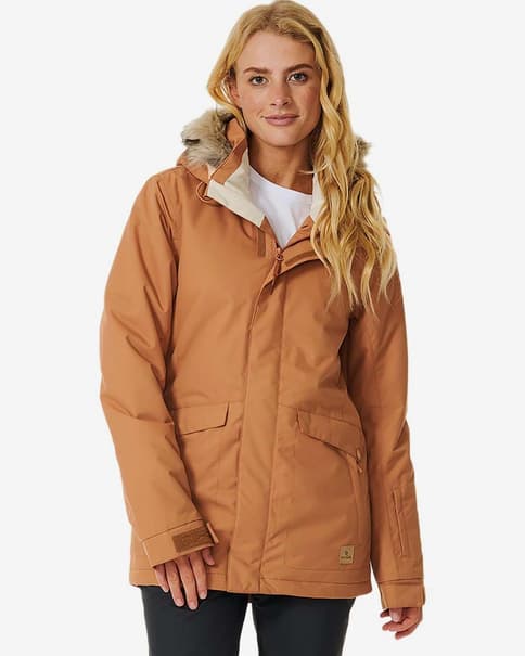 Chaqueta Rip Curl Rider Parker naranja oscuro mujer