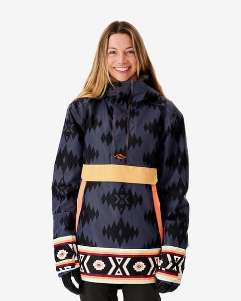 Chaqueta Rip Curl Rider Anorak azul oscuro negro mujer