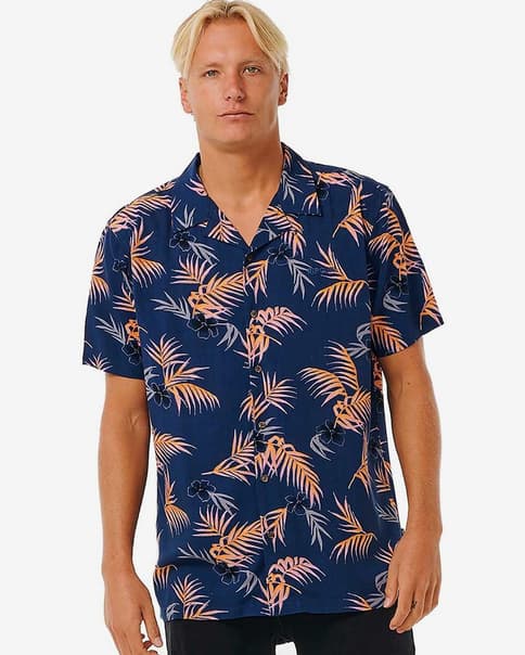 Camisa Rip Curl Revival Floral manga corta azul marino