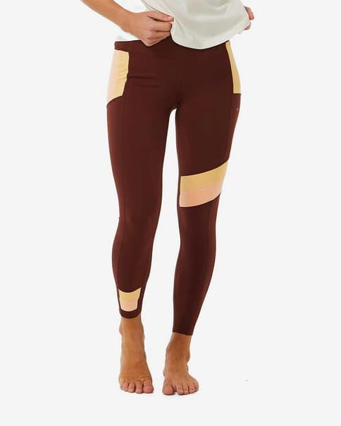 Calças Rip Curl Run Swim Surf Revival vermelha laranja mulher