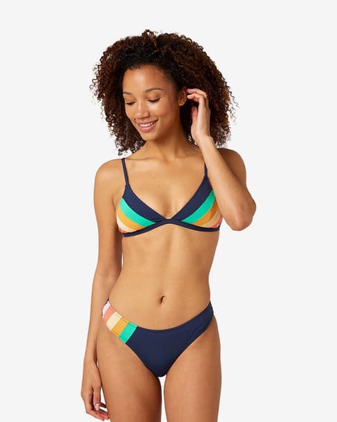 Bikini Rip Curl Day Break Tri Set azul multicolor mujer