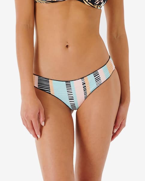 Braga Bikini Rip Curl Ripple Effect Cheeky negro multicolor mujer