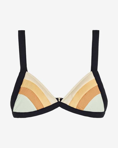 Top bikini Rip Curl Surf Revival naranja blanco mujer