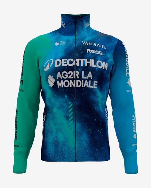 Decathlon-AG2R La Mondiale 2024 Jacke grün/blau