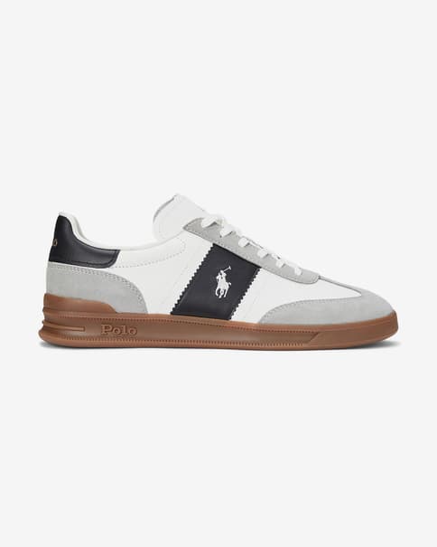Zapatillas Ralph Lauren Heritage Aera blanco gris