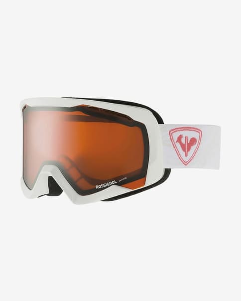 Máscara Rossignol Spiral blanco con lente polivalente S2 naranja mujer