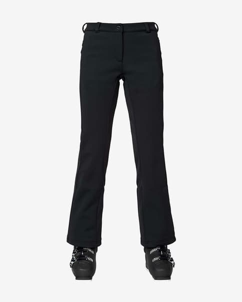 Pantalón largo Rossignol Ski Softshell negro oscuro mujer