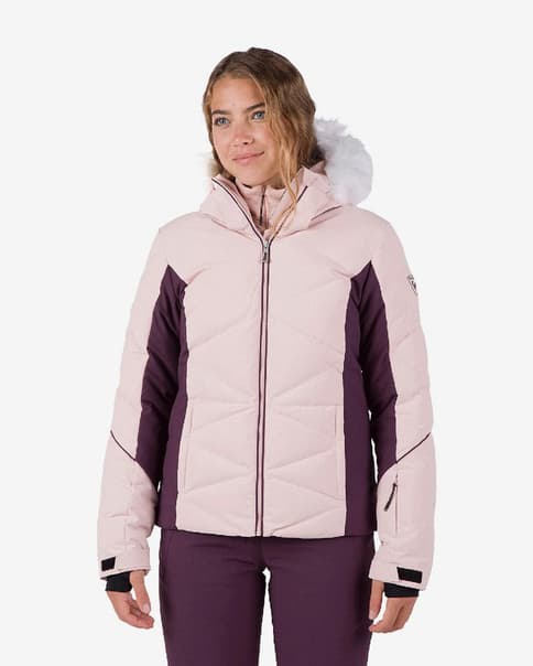 Chaqueta con capucha Rossignol Staci rosa claro violeta mujer