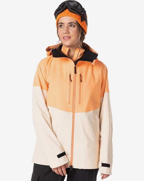 Chaqueta con capucha Rossignol Rallybird naranja mujer