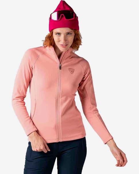 Chaqueta Rossignol Classique Clim Full Zip rosa claro mujer