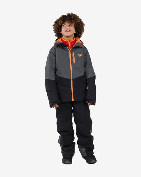 Rossignol Wispile Junior Hoodie dunkelgrau/schwarz