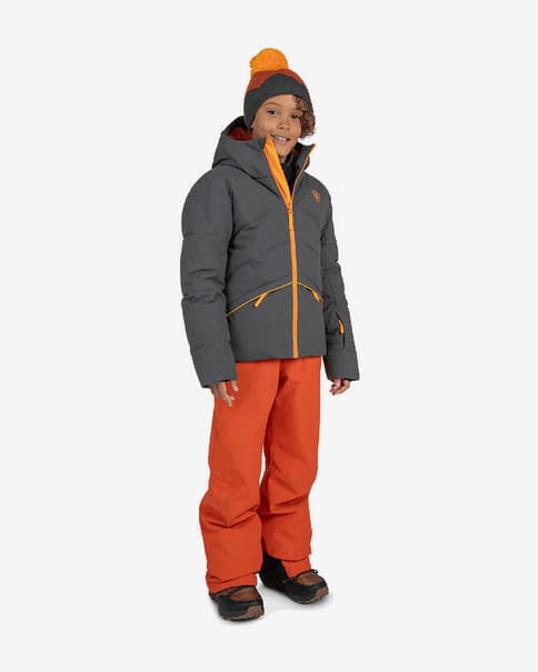 Rossignol Siz Junior Kapuzenjacke dunkelgrau/orange