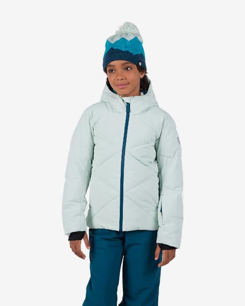 Chaqueta con capucha Rossignol Staci azul claro junior