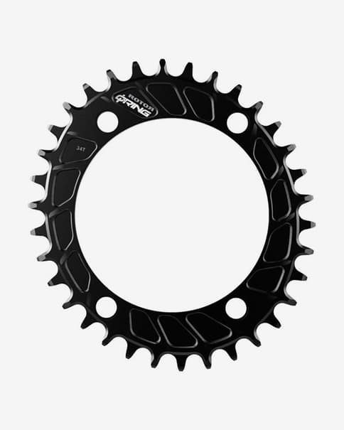 Rotor QRings Kettenblatt BCD110x4 Spider Mount schwarz