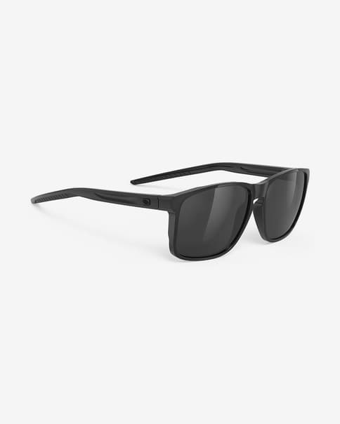 Gafas Rudy Project Overlap negro brillante con lentes RP Optics Smoke negro