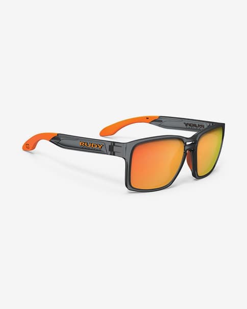 Gafas Rudy Project Spinair 57 gris naranja con lentes RP Optics Multilaser naranja