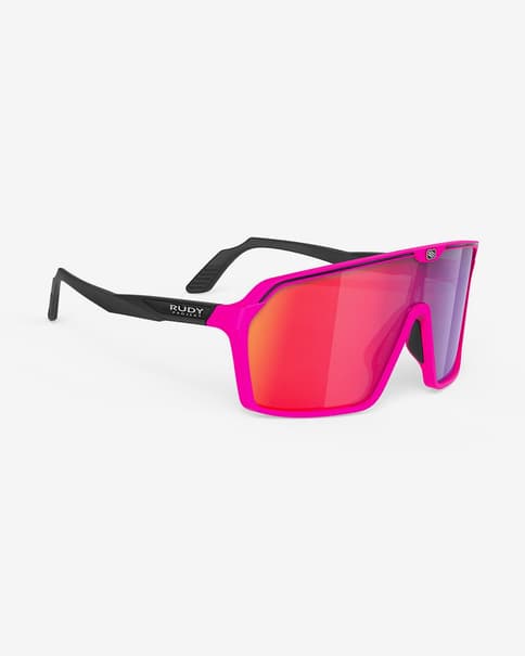 Gafas Rudy Project Spinshield negro oscuro rosa lente RP OPTICS Multilaser Red