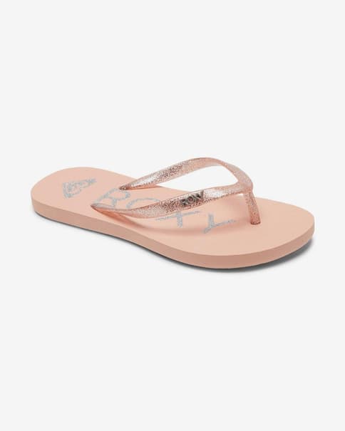 Chanclas Roxy Viva Sparkle naranja claro infantil