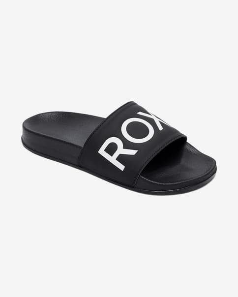 Chanclas Roxy Slippy negro mujer